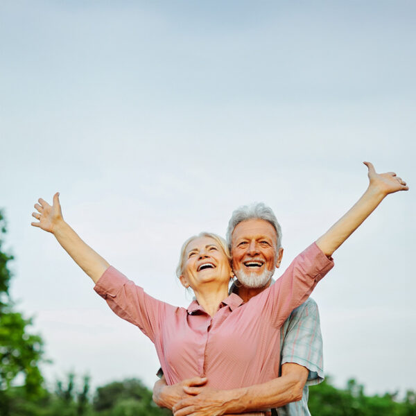 Eakas paar hea immuunsüsteemiga.